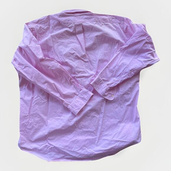 Polo Ralph Lauren Men Button Up Shirt Size XXL Pink Green Pony Vtg Embroidered - Picture 5 of 5